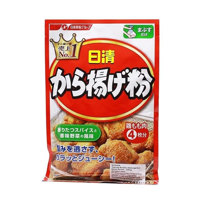 Nissin Karaage Karage Ko Flour Mix Tepung Bumbu Ayam Goreng Jepang 100 Gram