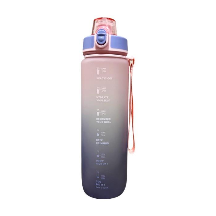 Bekal / Miisoo Botol Minum Tumbler Unik Botol Motivasi 1000Ml Gradient Gradasi
