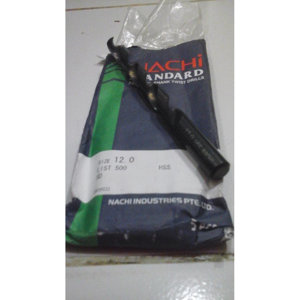 Mata Bor Besi Nachi 12 mm/NACHI 12 MM MATA BOR BESI HSS ASLI