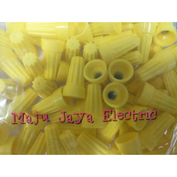 Lasdop Putar Screw On Wire Connectors 4mm Kuning 4 Mm Yellow