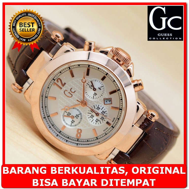 Jam Tangan Branded Wanita Tory Burch Tbw7251 Phipps Authentic Ter DU676  Gc Kulit Guess Collection