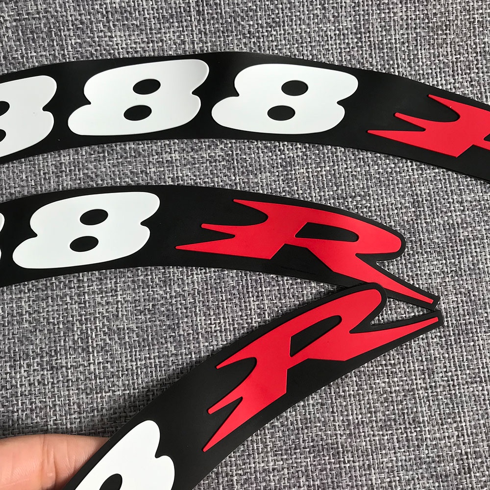 Toyo R888 Sticker Dekorasi Velg Mobil Bahan Karet Anti Air Motif Tulisan Racing 3D