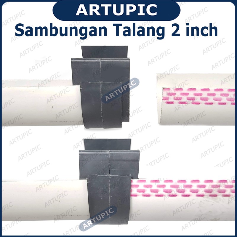 Sambungan Talang 2&quot; inch Setengah Lingkaran Talang Air 2 inch Bulat Letter U Sock