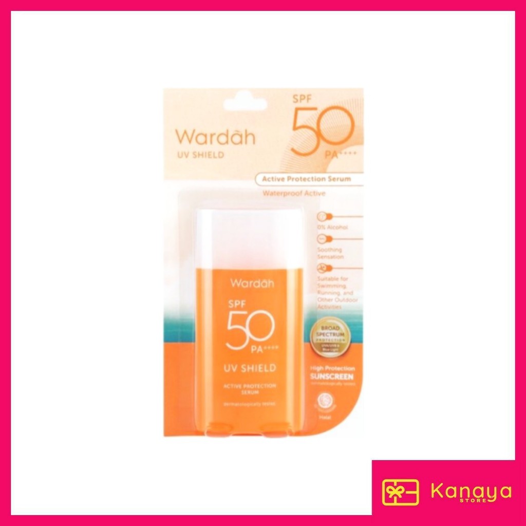 (BISA COD) Wardah UV Shield Active PROTECTION SERUM SPF 50PA++++ 35ml