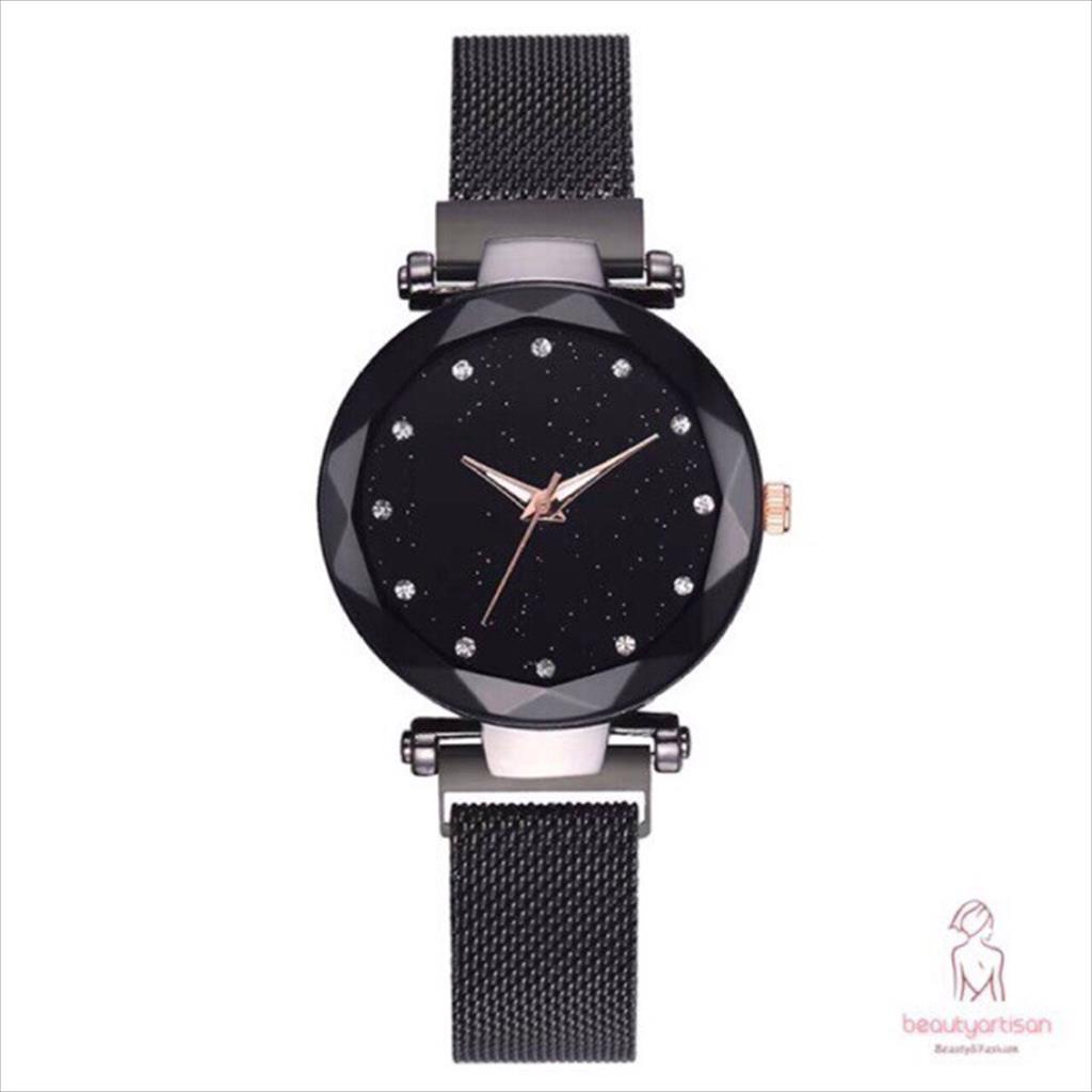 OTS 158 - Jam Tangan Wanita Magnet Pasir Glitter