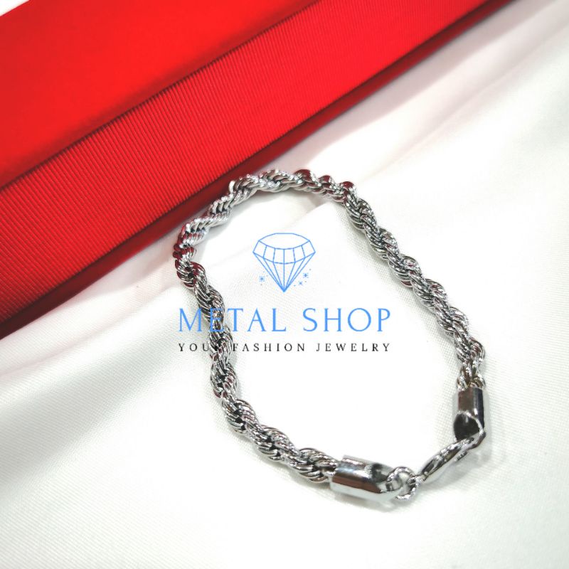 Gelang Rantai Pria Wanita Panjang 18CM