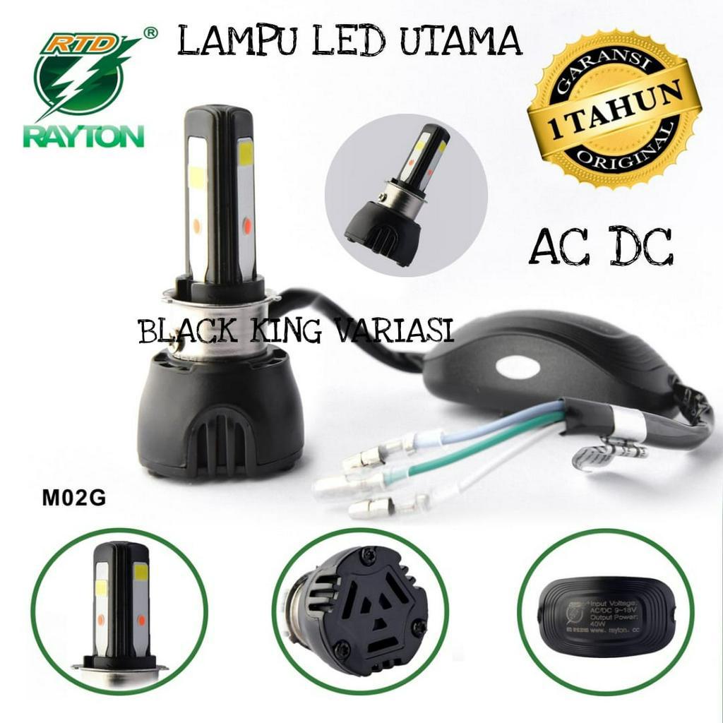 Lampu Led Motor 3 Sisi M02G RTD Lampu Utama H4 H6 Led 3 Mata Headlamp Lampu Utama Bohlam Motor RTD