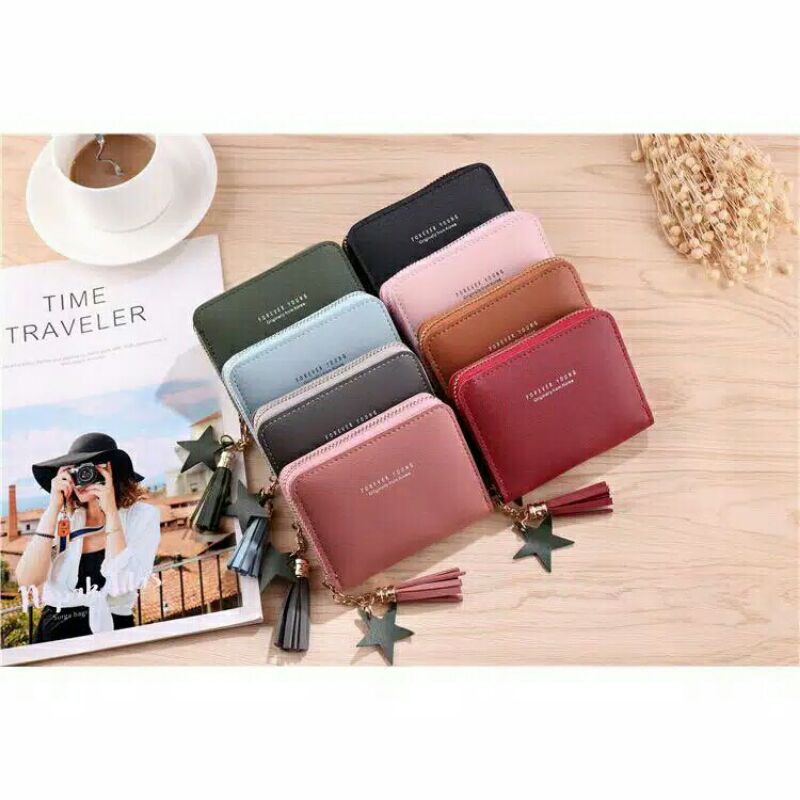 dompet koin / dompet uang kertas / dompet kartu fashion wallet korea style