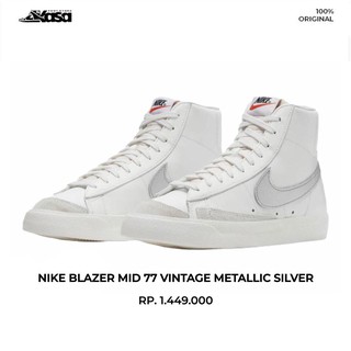 nike blazers silver