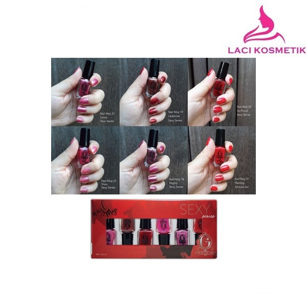 ✨LACIKOSME✨ MADAME GIE NAIL MOJI / N-MOJI SHEEL MATTE (1 SET ISI 6 PCS)