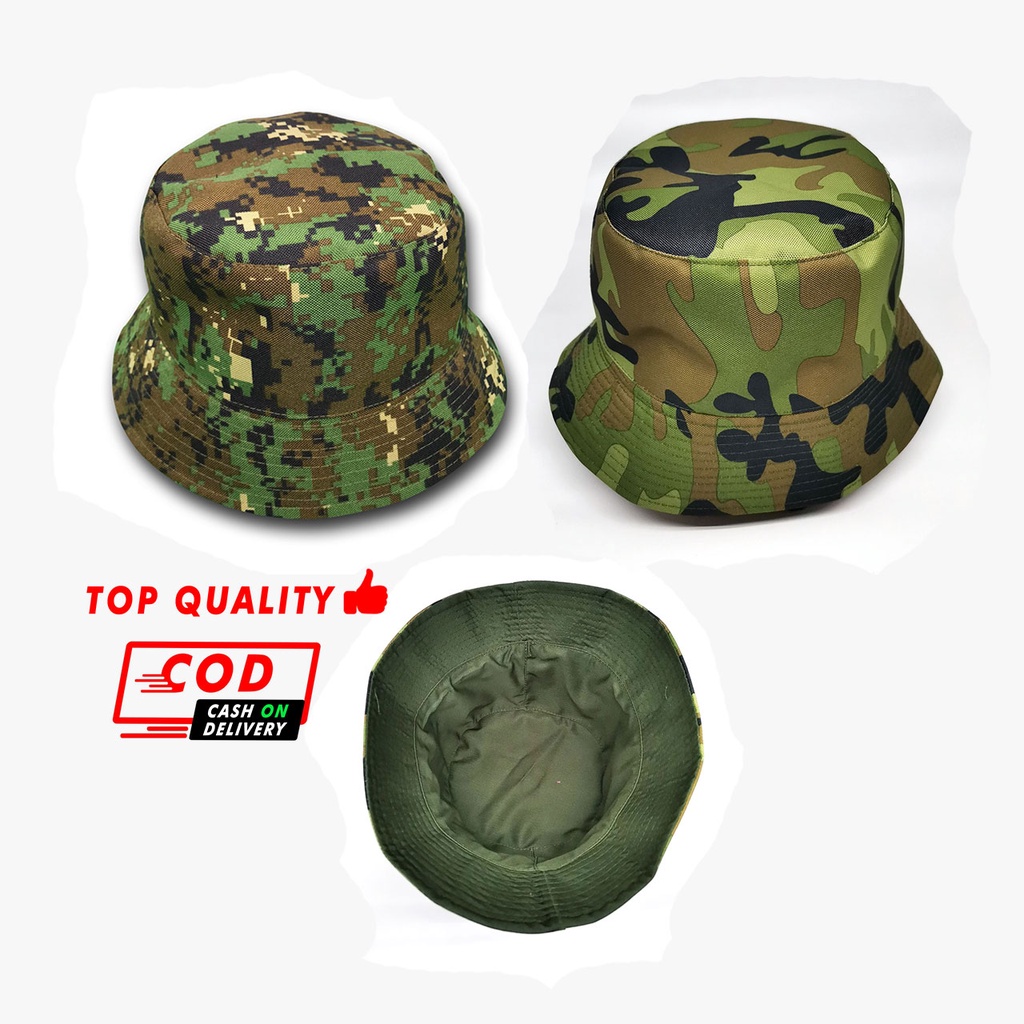 Topi Bucket Motif Loreng Army  Dewasa