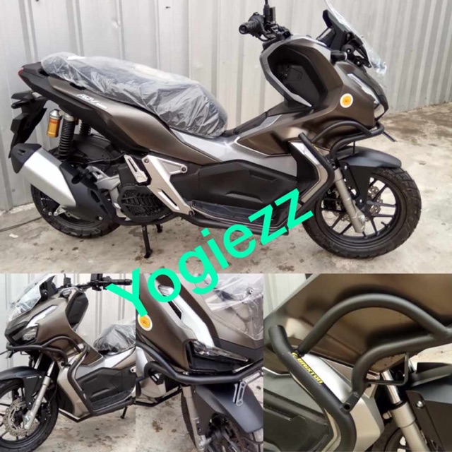 Crash bar honda adv 150 crashbar adv bracket besi pelindung benturan honda adv besi turbular brixton
