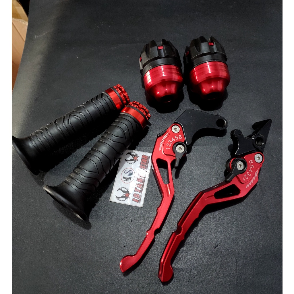 [PROMO] Handle Rem / Handlebrake Stelan Tiger / Satria Fu / Verza / Megapro / New CB 150 - CNC 1 PAKET MERAH