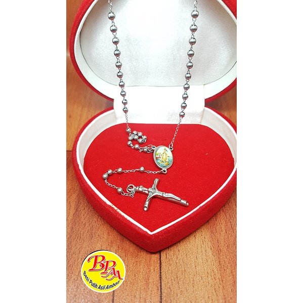 Rosario Besi Putih Asli Ambon Ganrungan Tengah Gambar Warna