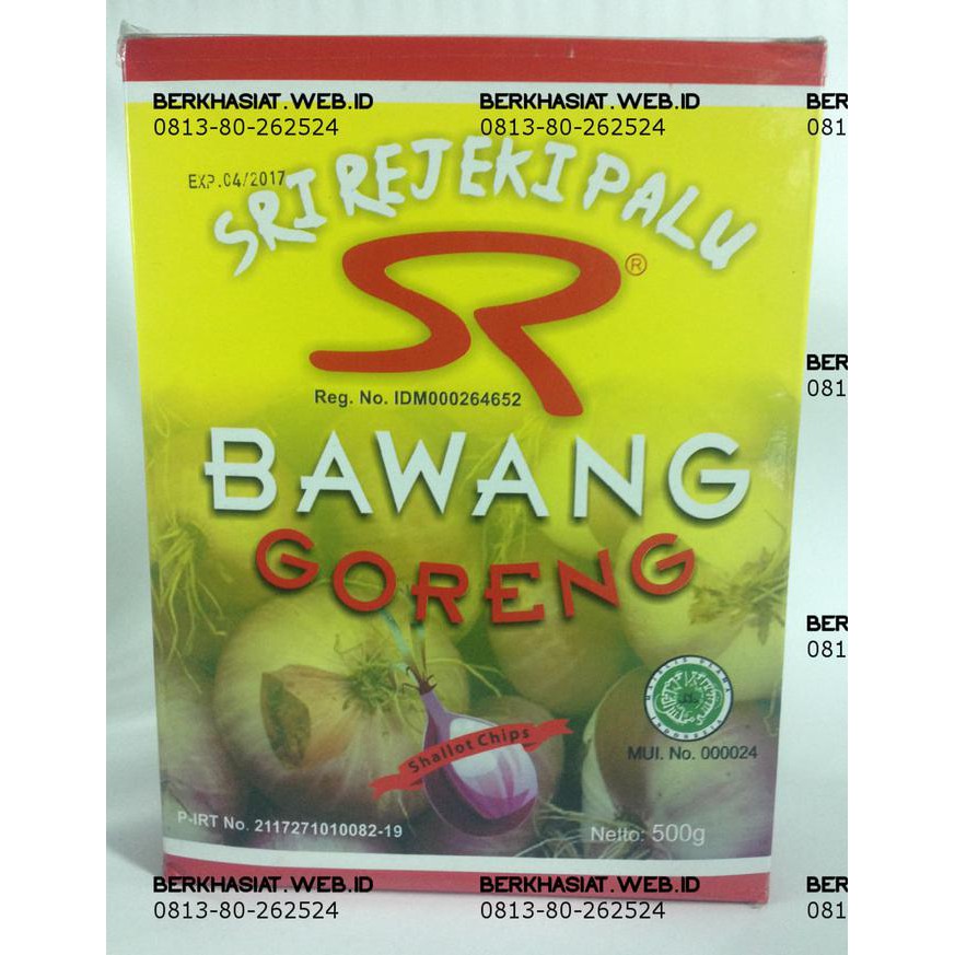 

ENAK Bawang Goreng Sri Rejeki - Bawang Palu ukuran 500gr BANYAK RASA