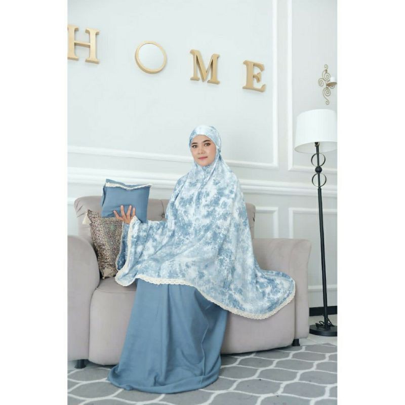 Mukena Wanita Rayon Jumbo Tebal Motif Kekinian