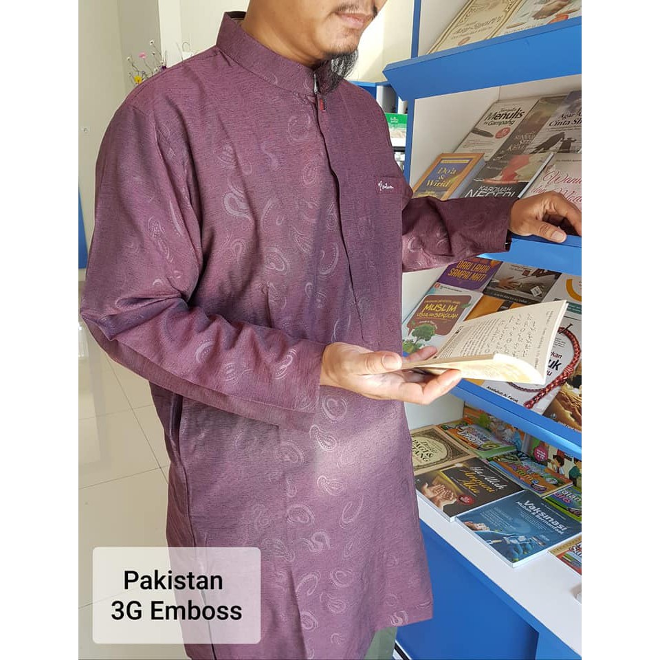 Baju Muslim Koko Antum Pakistan 3G Emboss