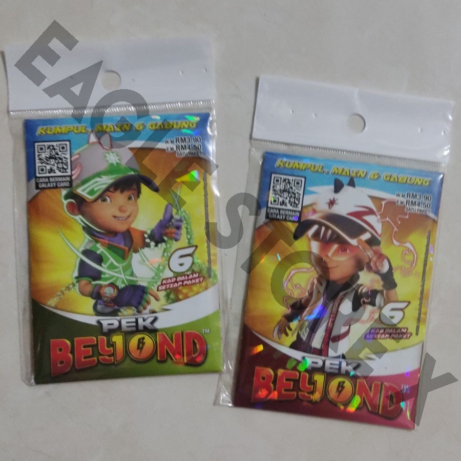 BoBoiBoy Galaxy Card Pek Beyond Satuan