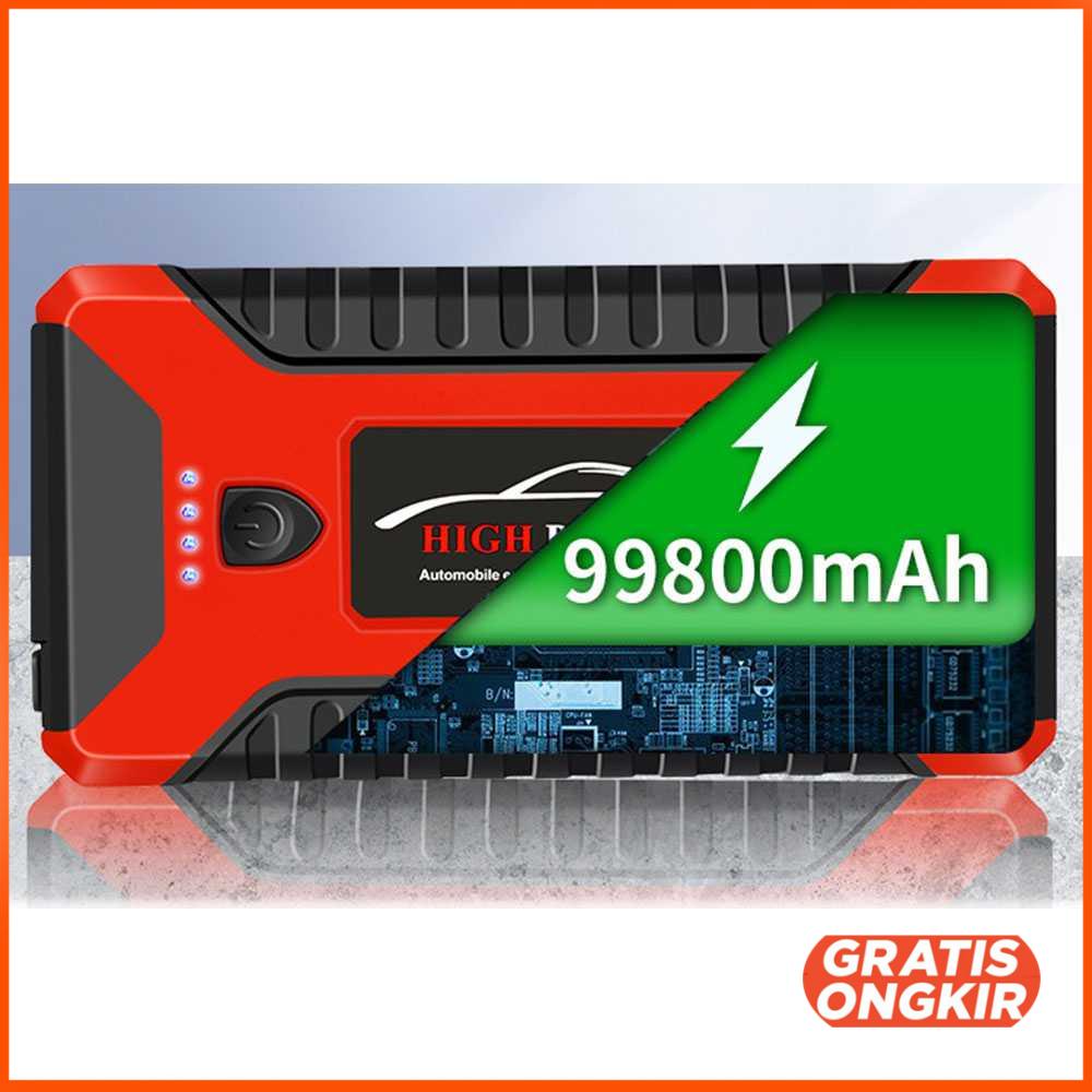 Power Bank 99800mAh Car Jump Starter 12V 4 USB JX27