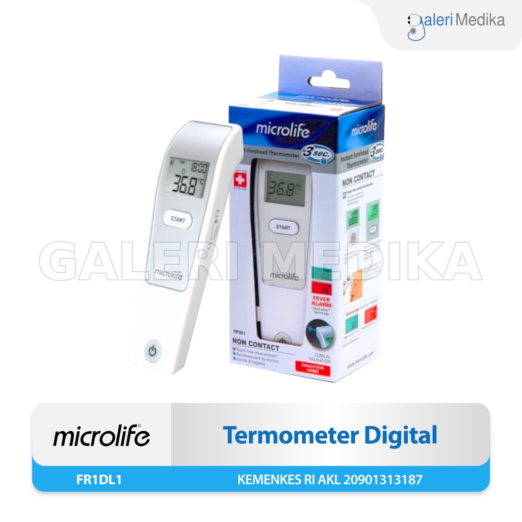 Microlife FR1DL1 Termometer Infrared Non-Kontak / Termometer Tembak - Termometer Anak dan Dewasa