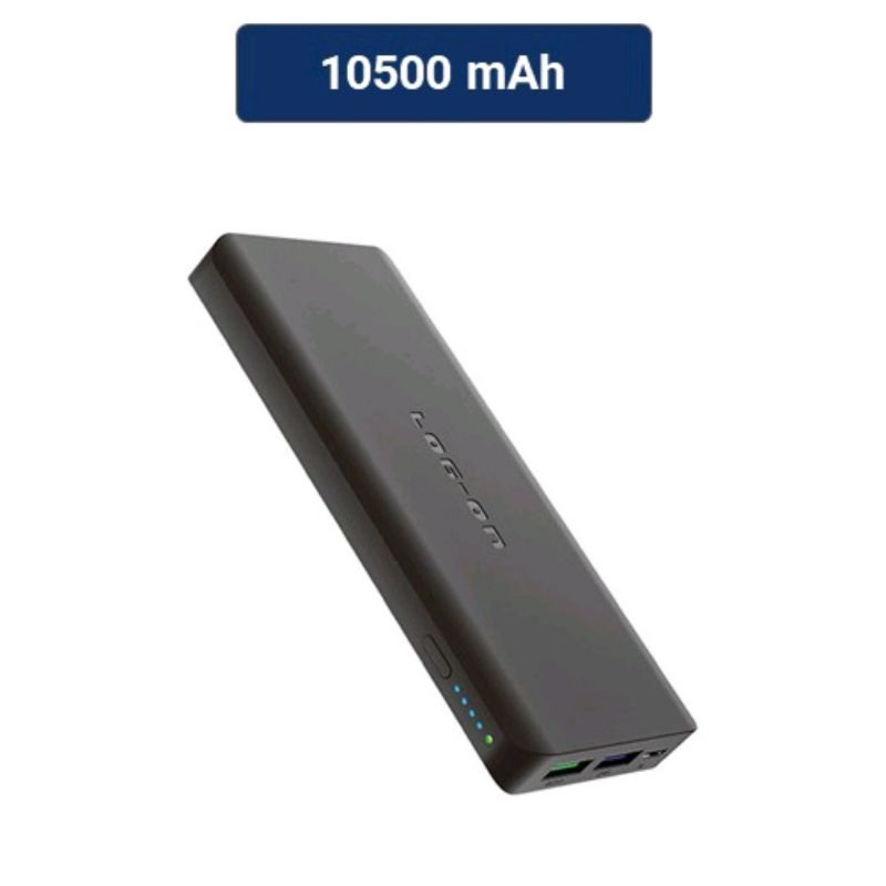 Powerbank QC3.0+PD TYPE C10500mAh LOG-ON (HITAM)