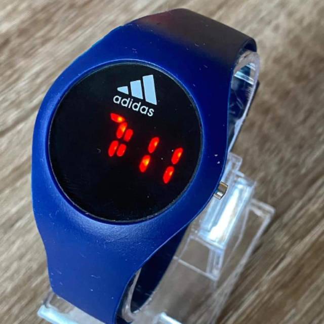 JAM TANGAN RUBBER ADIDAS LED 4CM