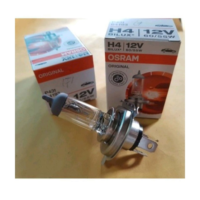 BOHLAM H4 BOHLAM LAMPU BESAR BOHLAM STANDARD MOBIL AVANZA OSRAM 12 VOLT 60 / 55 W