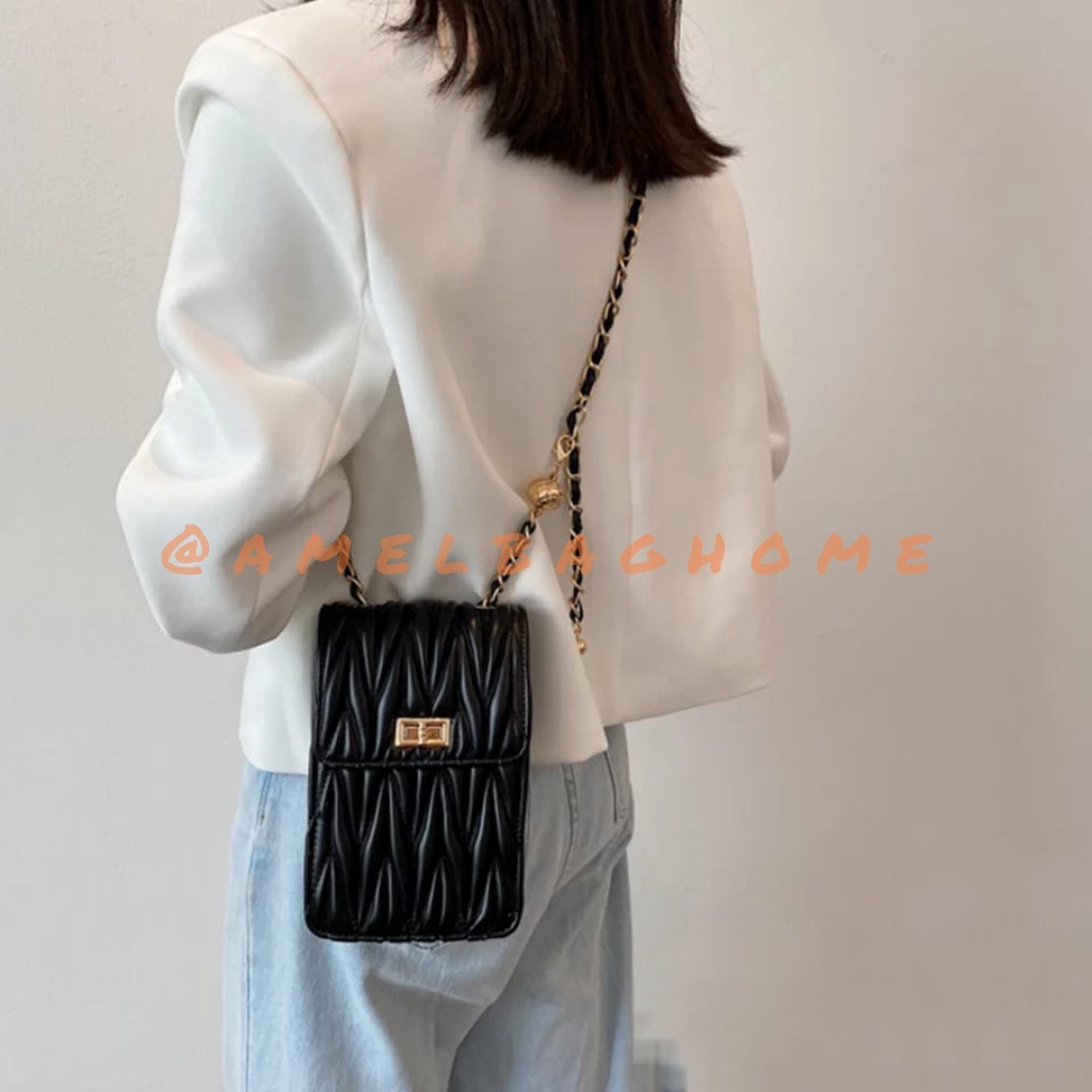 Tas Selempang/Tas Bahu/Tas Hp/Tas Selempang Wanita Korean Style AMELBAGHOME