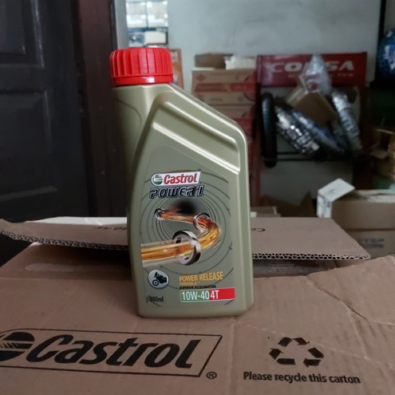 Castrol power 1 0,8L. Oli motor castrol power 1. Sae 10w-40