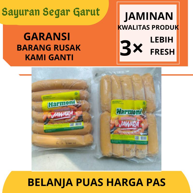 

Sosis Bakar Harmoni Jawara isi 10 mini kecil dan isi 6 Jumbo Besar