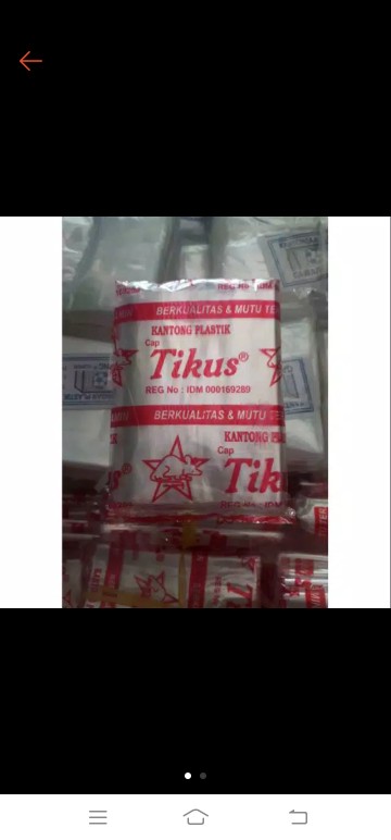 Plastik Pp Cap Tikus Ukuran 1/4 Kg