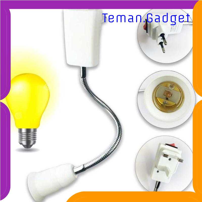 TG-DG MING&amp;BEN Adapter Ekstensi Bohlam E27 EU Plug 20cm - SN3851