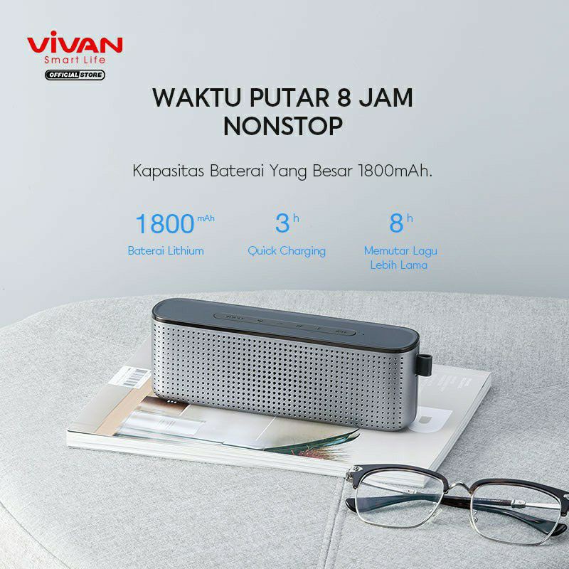 Vivan VS10 Waterproof IPX7 Ultrabass Bluetooth Speaker