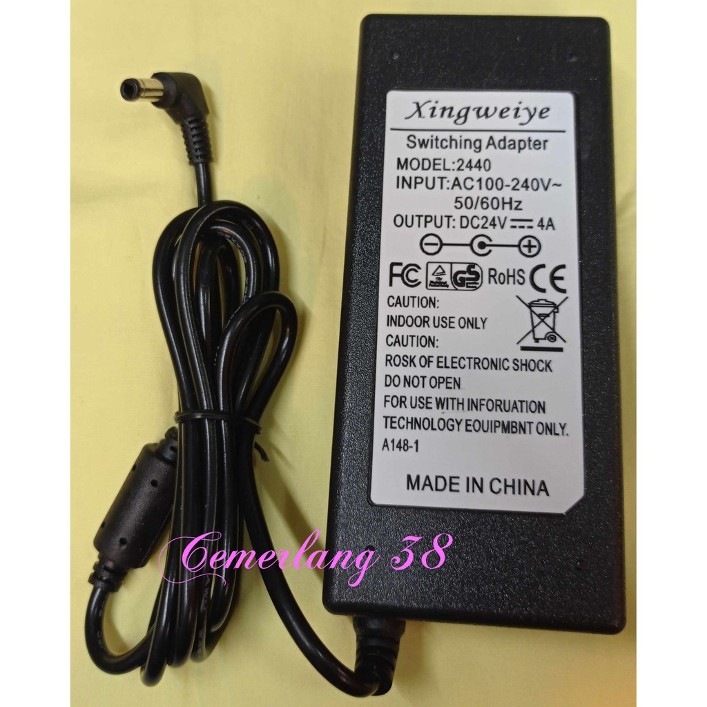 AC DC Charger 24V 4A Switching Adaptor Power Supply 24 V 4 A 96 W Adapter 24 volt 4 ampere 96 watt