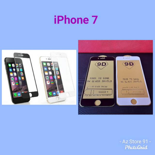 Temper Glass Iphone 7 9d Full Lem Anti Gores Layar Iphone 7 A1660