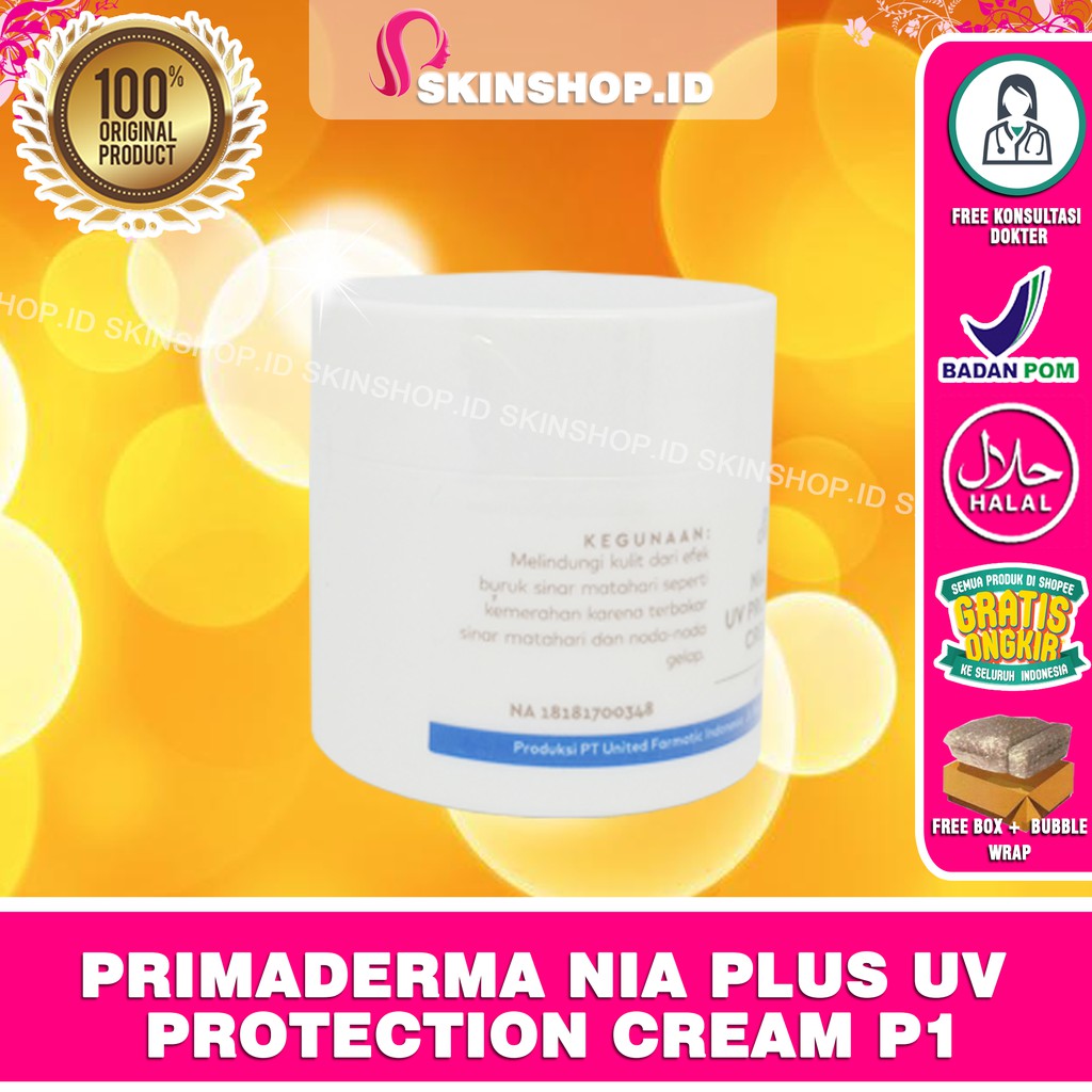 PRIMADERMA Nia Plus UV Protection Cream P1 12,5gr Original / Tabir Surya BPOM Aman