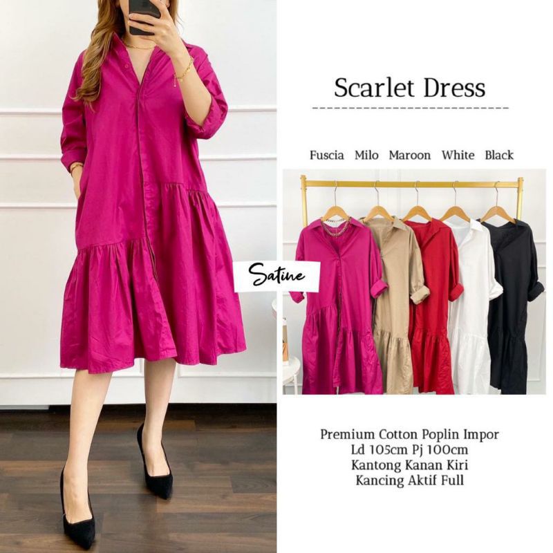 scarlet dress satine