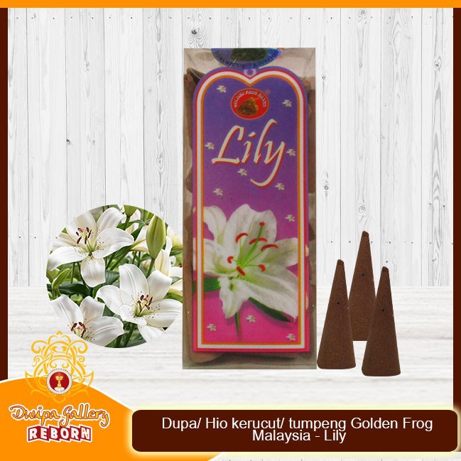 Dupa/ Hio kerucut/ tumpeng Golden Frog Malaysia - Lily