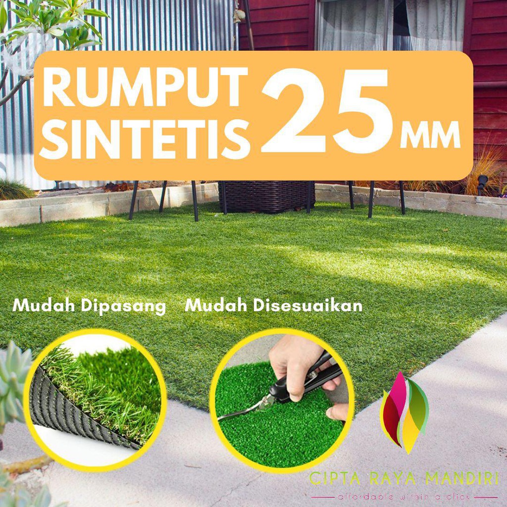 Karpet Rumput Sintetis 25mm Tipe Swiss Impor Langsung 25cmX25cm HIGH QUALITY IMPORT