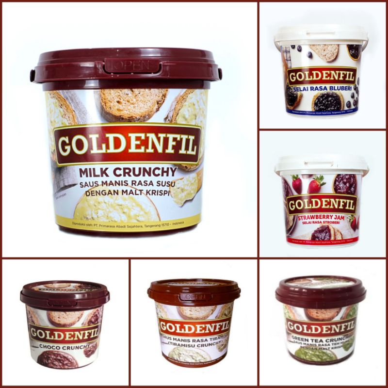 

GOLDENFIL ALL VARIAN 1kg Blueberry Greentea Crunchy Choco Crunchy Strawberry Milk Crunchy Tiramisu Crunchy Cheese Crunchy