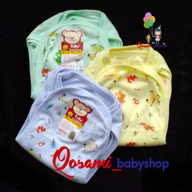 TARA 6 pcs Popok Tali Bayi Warna Motif Print SNI