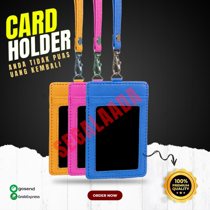 

Berkualitas Id Card Holder / Name Tag Bahan Kulit Import Bagus