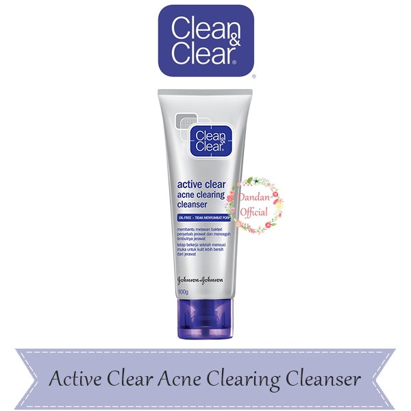 clean & clear active clear acne clearing cleanser