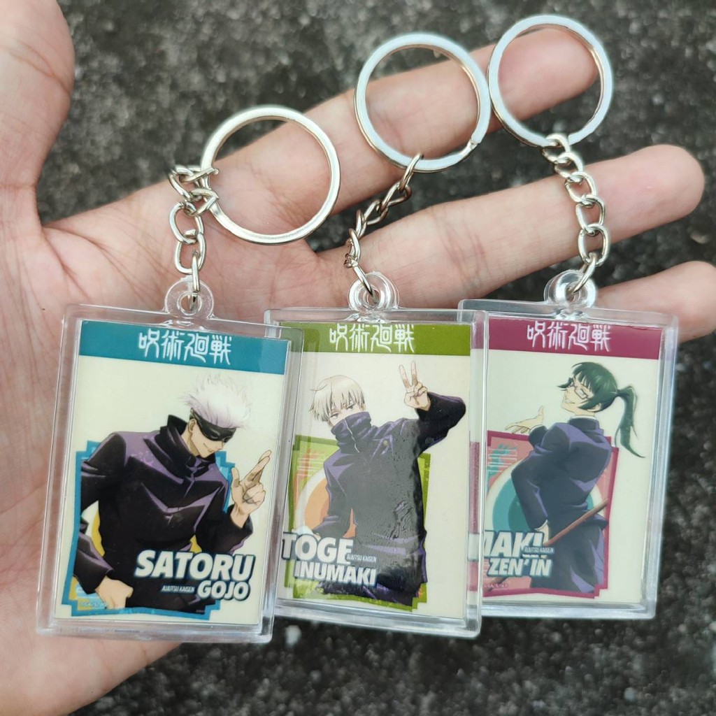 Gantungan Kunci Murah Anime Jujutsu Kaisen - Keychain Jujutsu Kaisen - Itadori Gojo Fushiguro