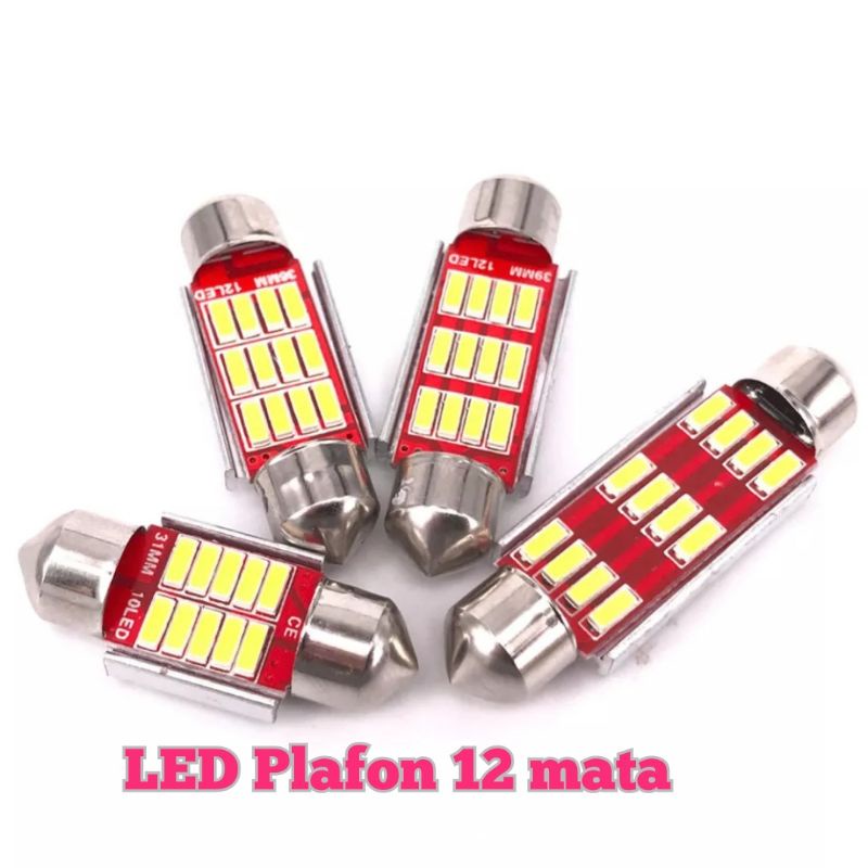 Lampu Led Plafon festoon kabin C5W canbus 12smd