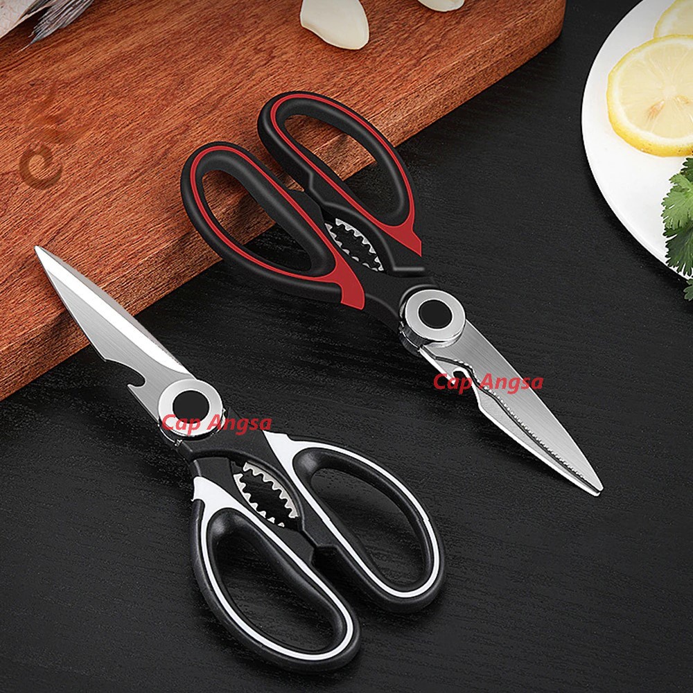 GUNTING DAPUR MULTIFUNGSI PEMOTONG TULANG AYAM IKAN DAGING SAYUR BUAH KITCHEN SCISSORS SERBAGUNA