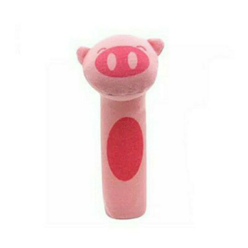 Animal Rattle Plushie Doll Mainan Stick Toet Toet - Mainan Boneka Bayi Bunyi - Boneka Stik Bayi