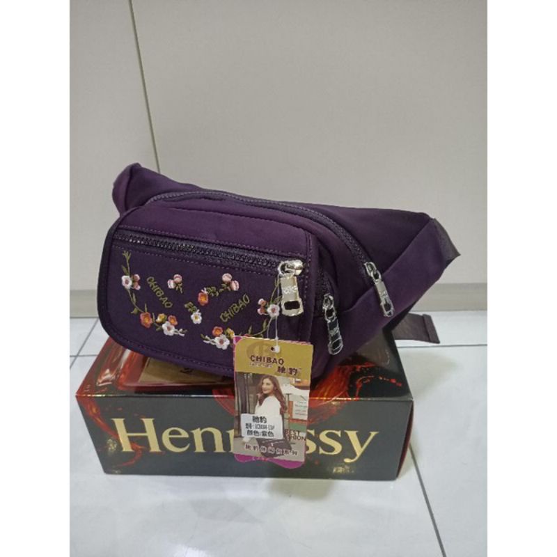 ORIGINAL Tas waistbag Chibao Bunga Import KOREA Tebal Anti Air Best Seller Terbaru
