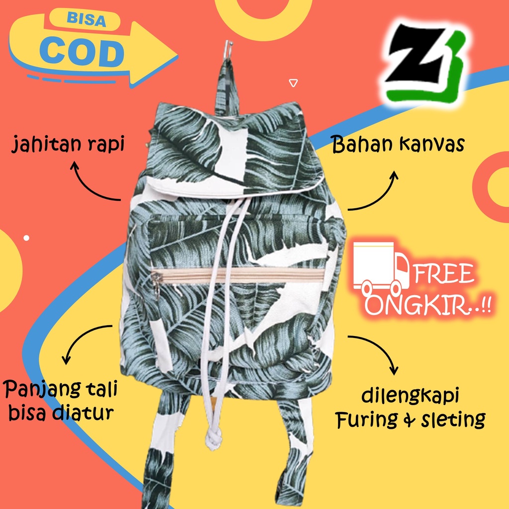 TAS WANITA IMPORT TERBARU MURAH BRANDED KEKINIAN BESAR JS_TAS RANSEL ANTI AIR BACKPACK WANITA HITAM 