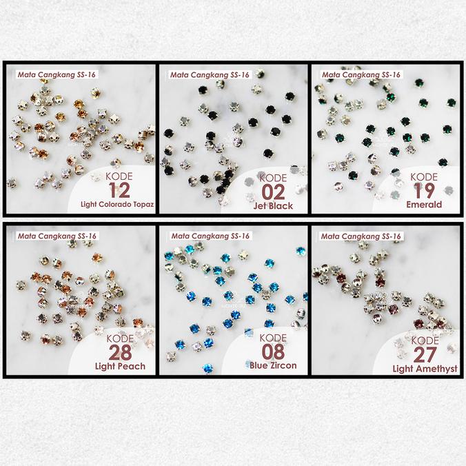 *#*#*#*#] Monte Manik Mote Beads Borci Payet Mata Cangkang Bulat Permata Kristal